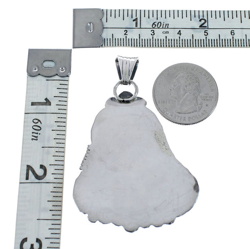 Turquoise Sterling Silver Navajo Pendant AX128803